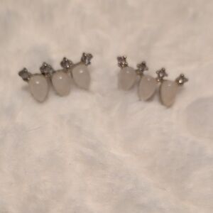 Park Lane Hula Gold, and Crystal/Light Rose Pink Earrings